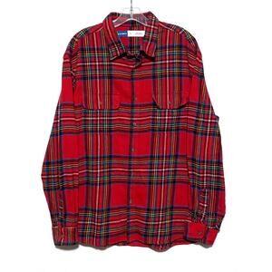 Old Navy Regular Fit Double Brushed Flannel Button Shirt Mens XL Lumberjack Barn